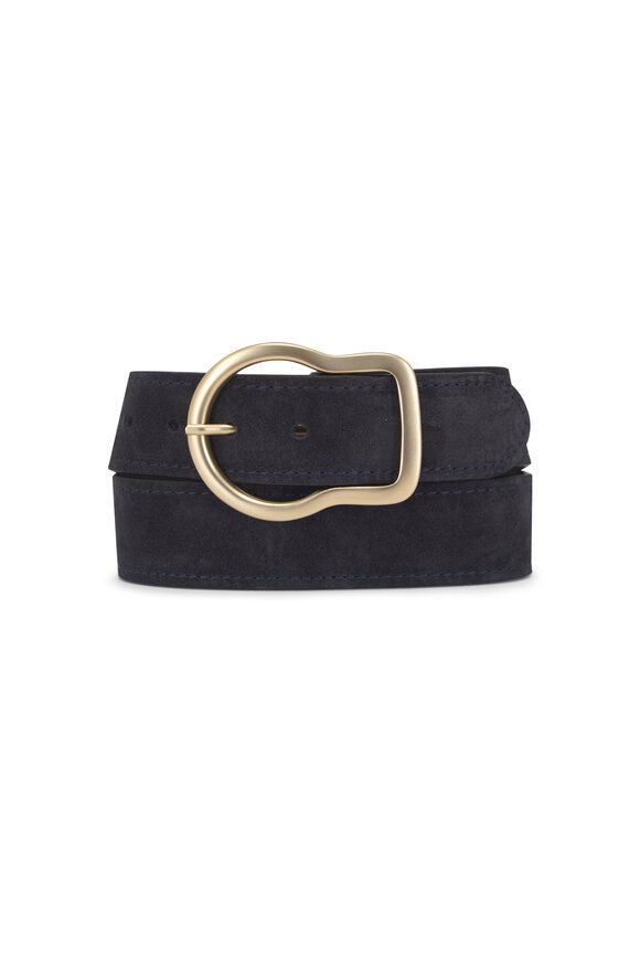Dorothee Schumacher Suede Sensation Midnight Blue Suede Belt - view 1