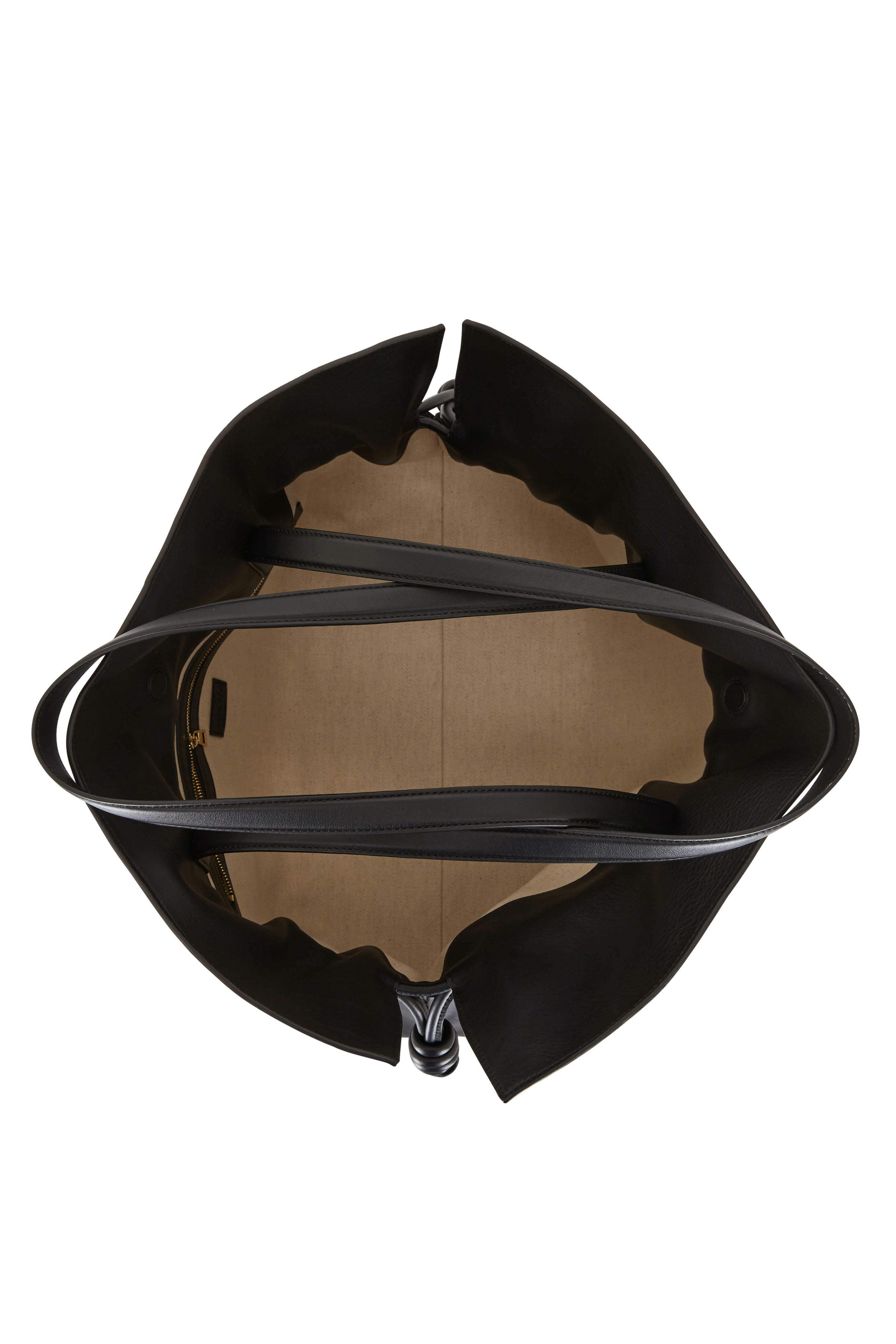 Loewe - Flamenco Black Leather Knot Extra Large Tote