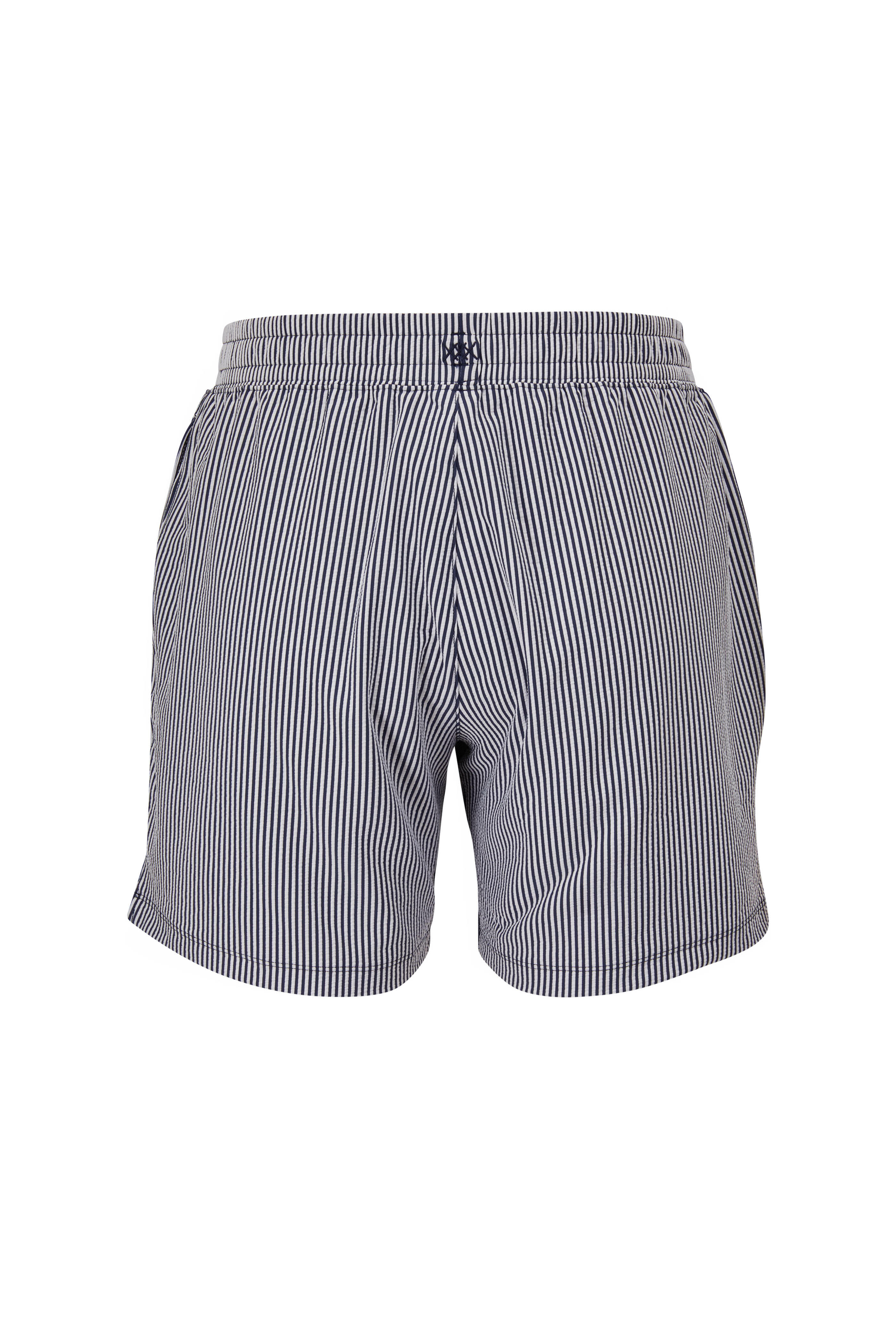 Rhone Apparel - Mako Navy Stripe Seersucker Shorts