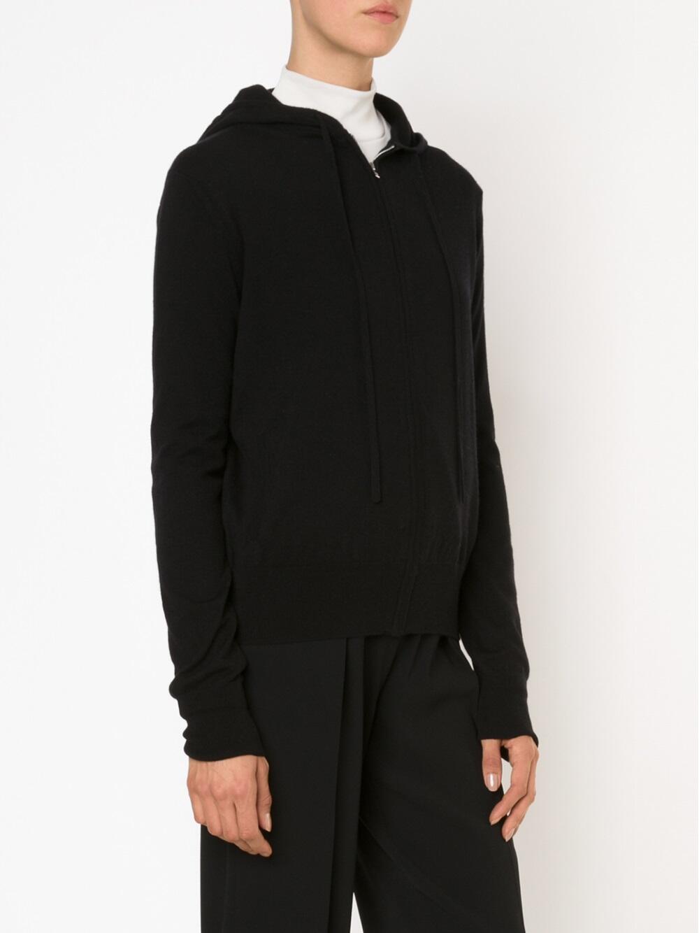 The Row - Felicia Black Cashmere Hoodie