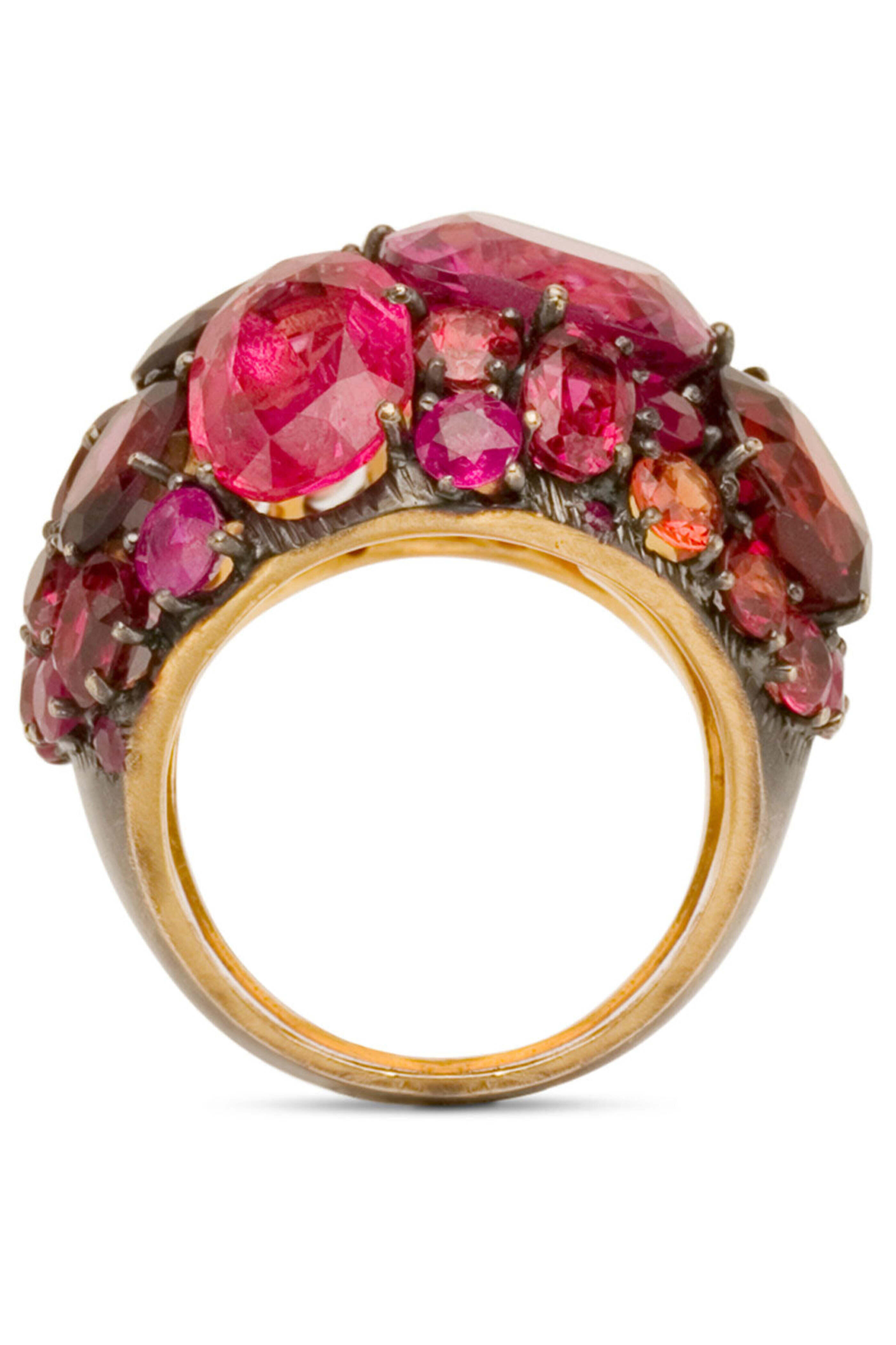 Michael Tracy - Caballe Spinel and Garnet Large Dome Ring