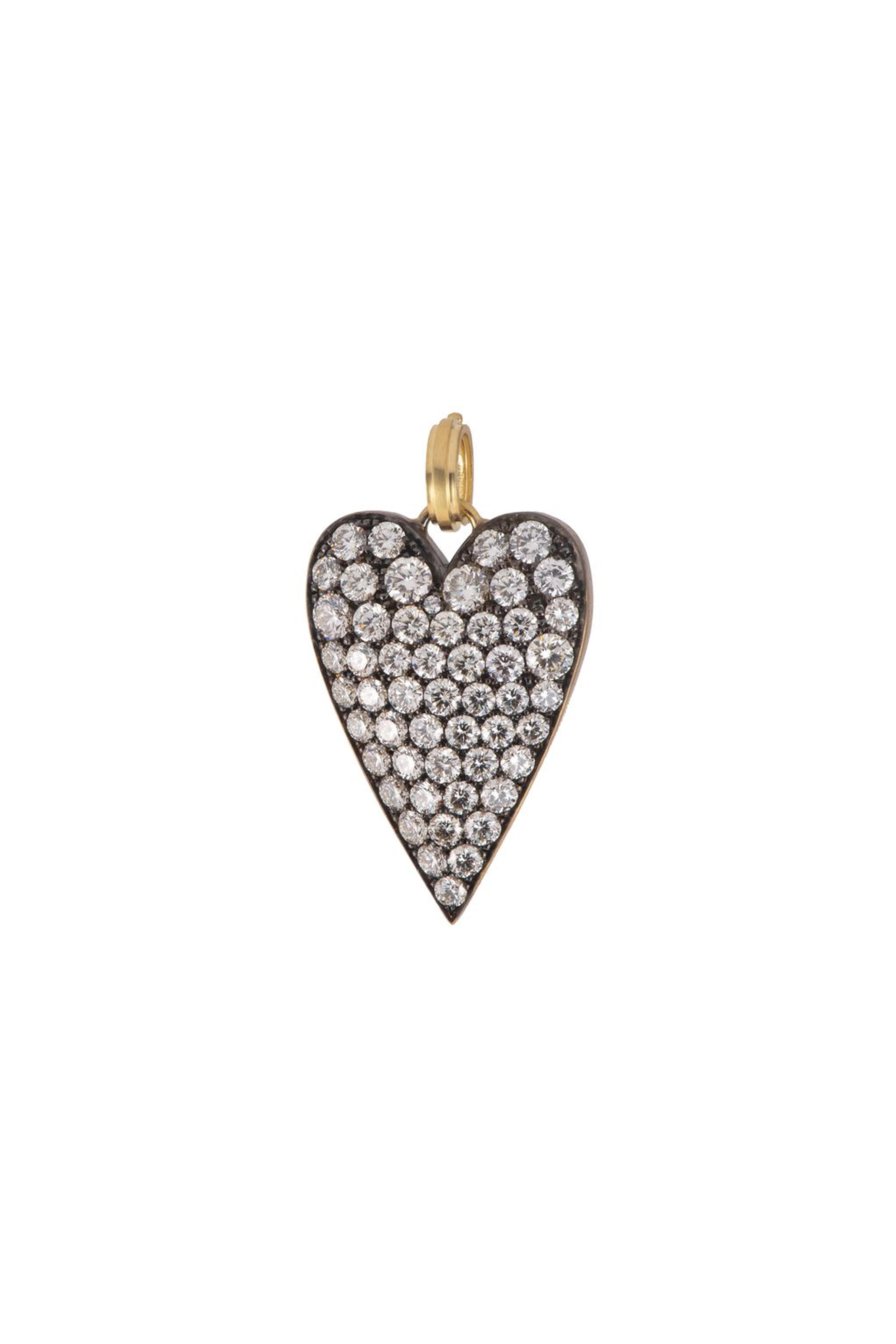 Sylva & Cie - Medium Diamond Heart Pendant