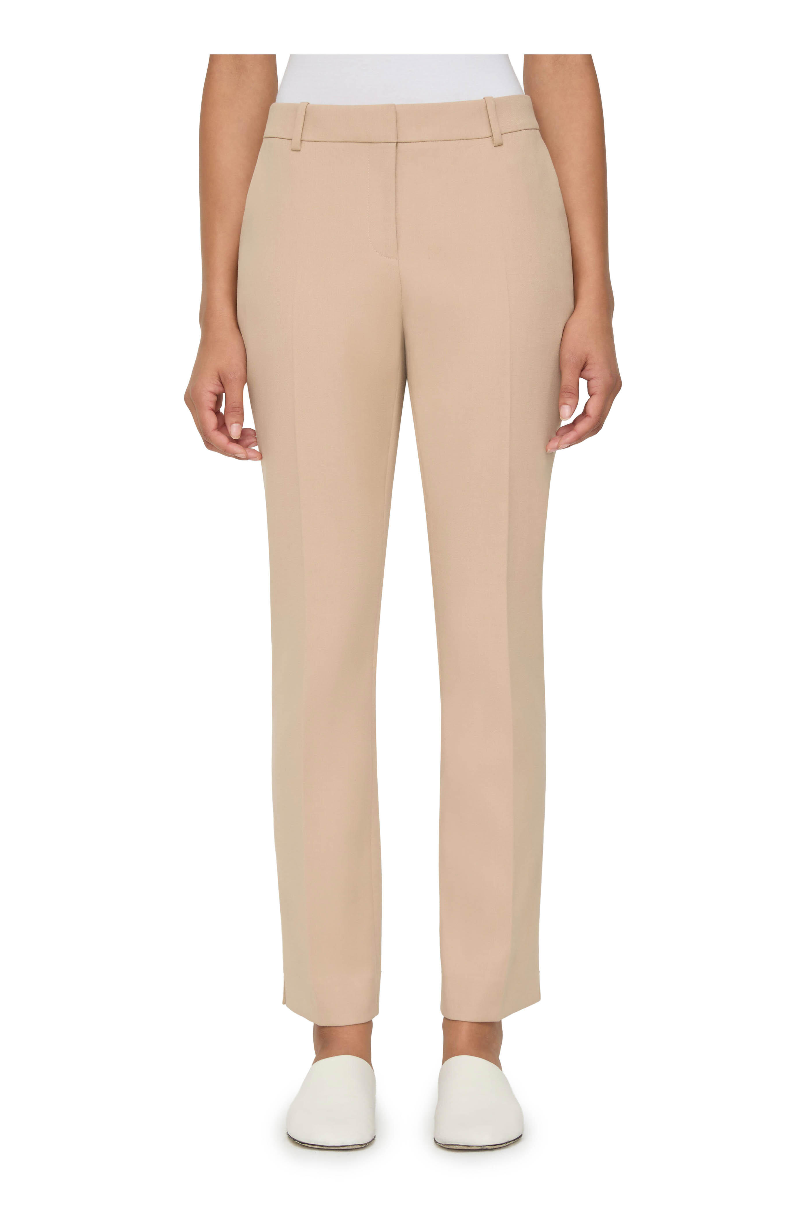 Lafayette 148 New York - Natural Cotton Double Weave Twill Pant