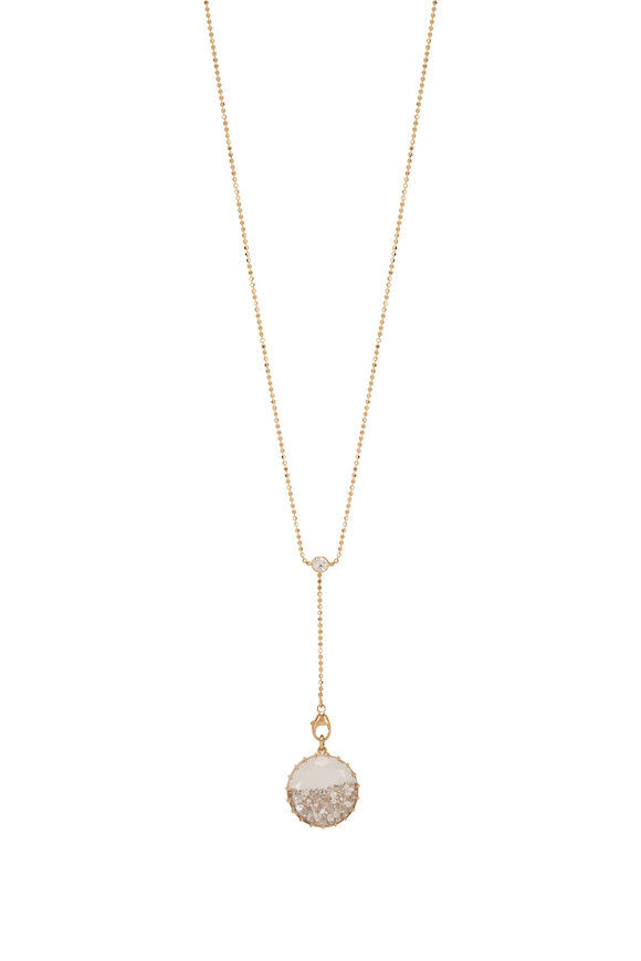Renee Lewis Shake© 4CT White Diamond Pendant Y Necklace