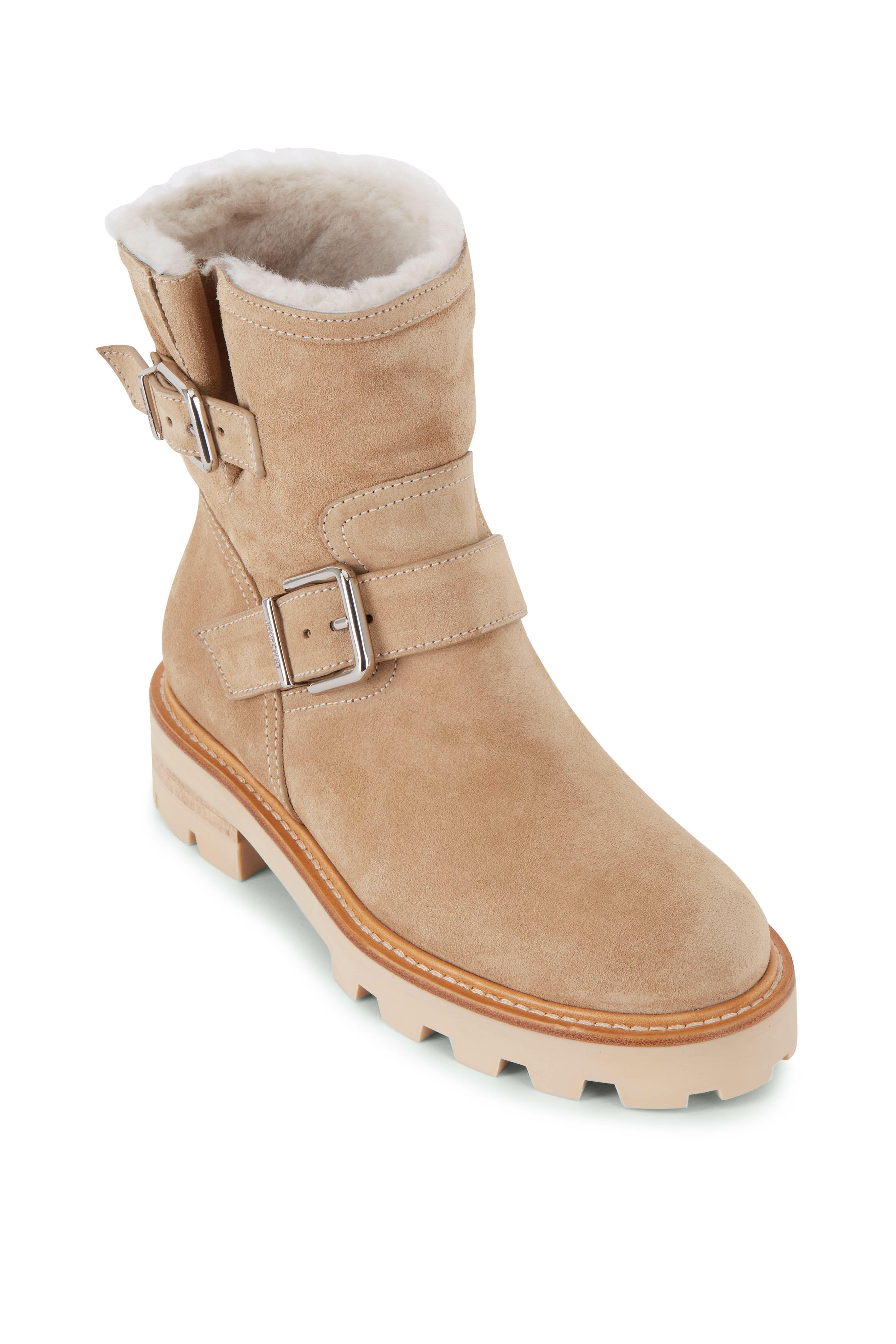 Jimmy Choo - Youth II Stucco Suede Biker Boot | Mitchell Stores