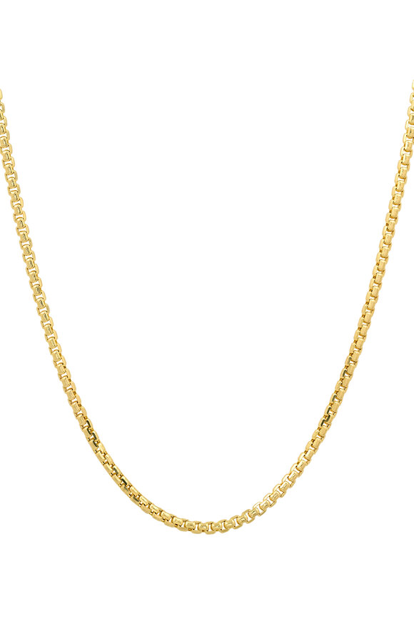 Helena Rose 14k Yellow Gold 20" Thick Box Chain