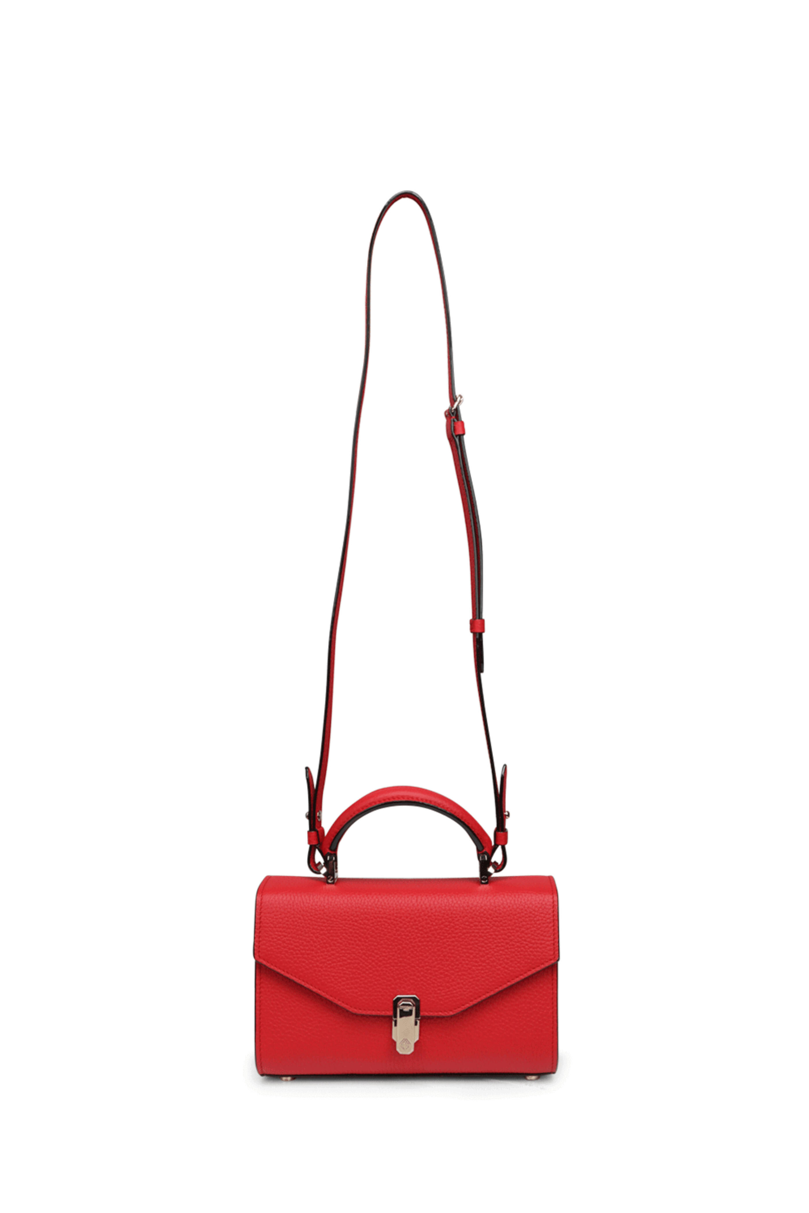 Moreau Paris - Small Ana Top Handle Bag in Red
