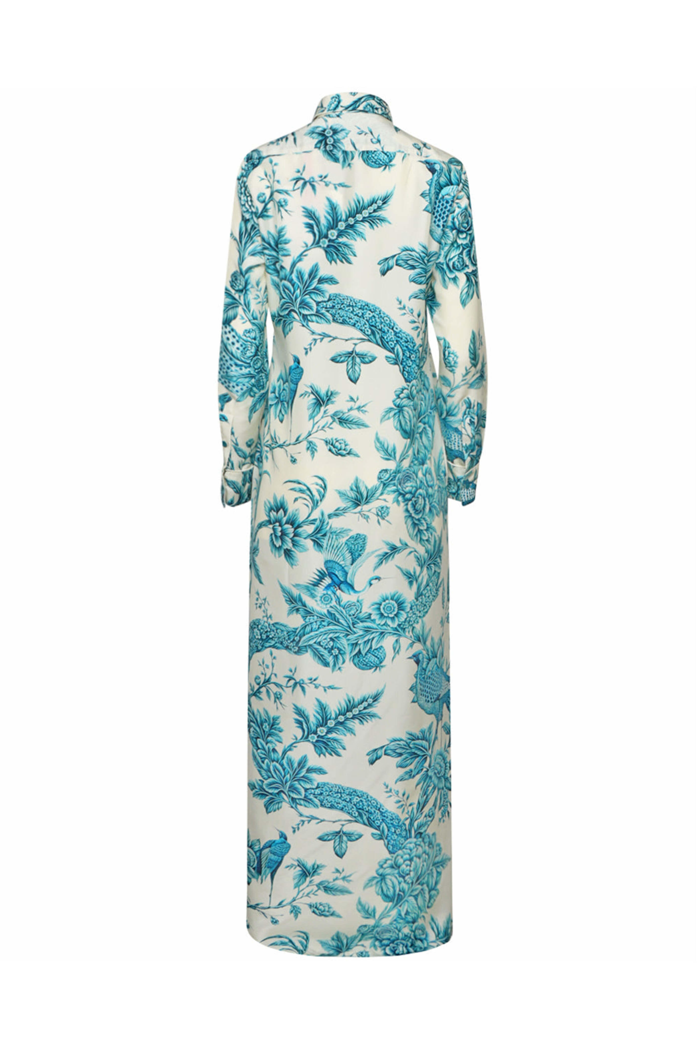 F.R.S. - Blue Toile Silk Antea Dress