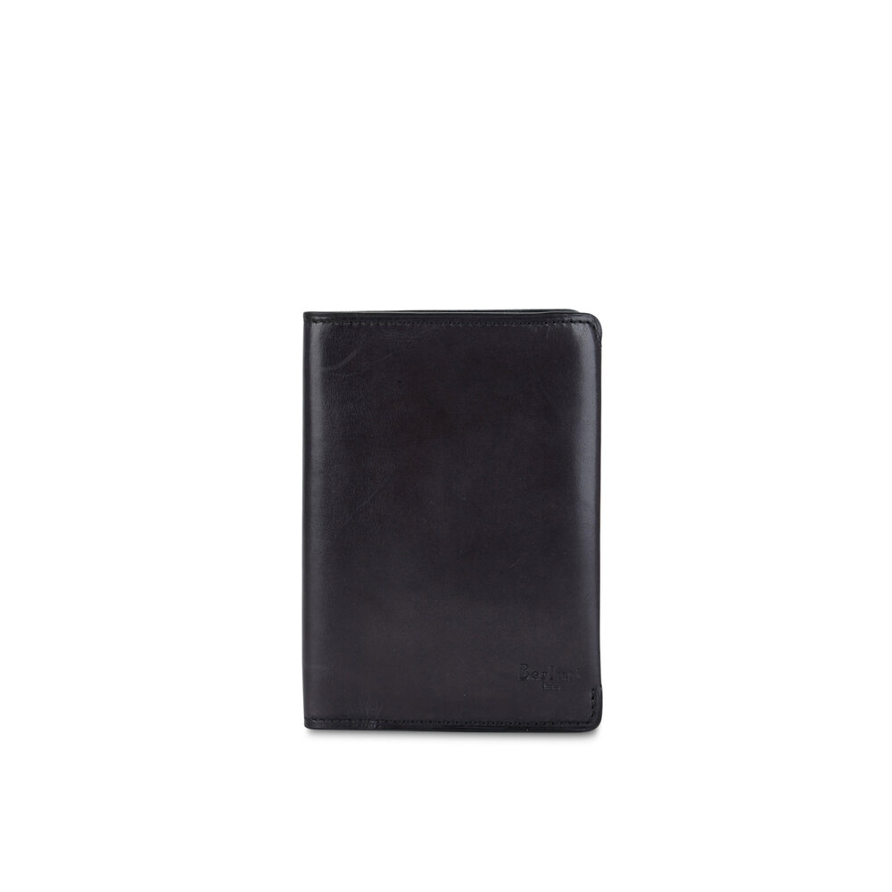 Berluti - Escale Black Leather Passport Holder | Mitchell Stores
