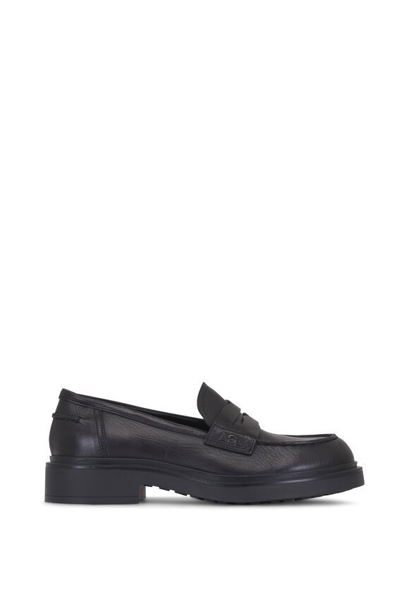 AGL Loren Black Leather Loafer - view 3