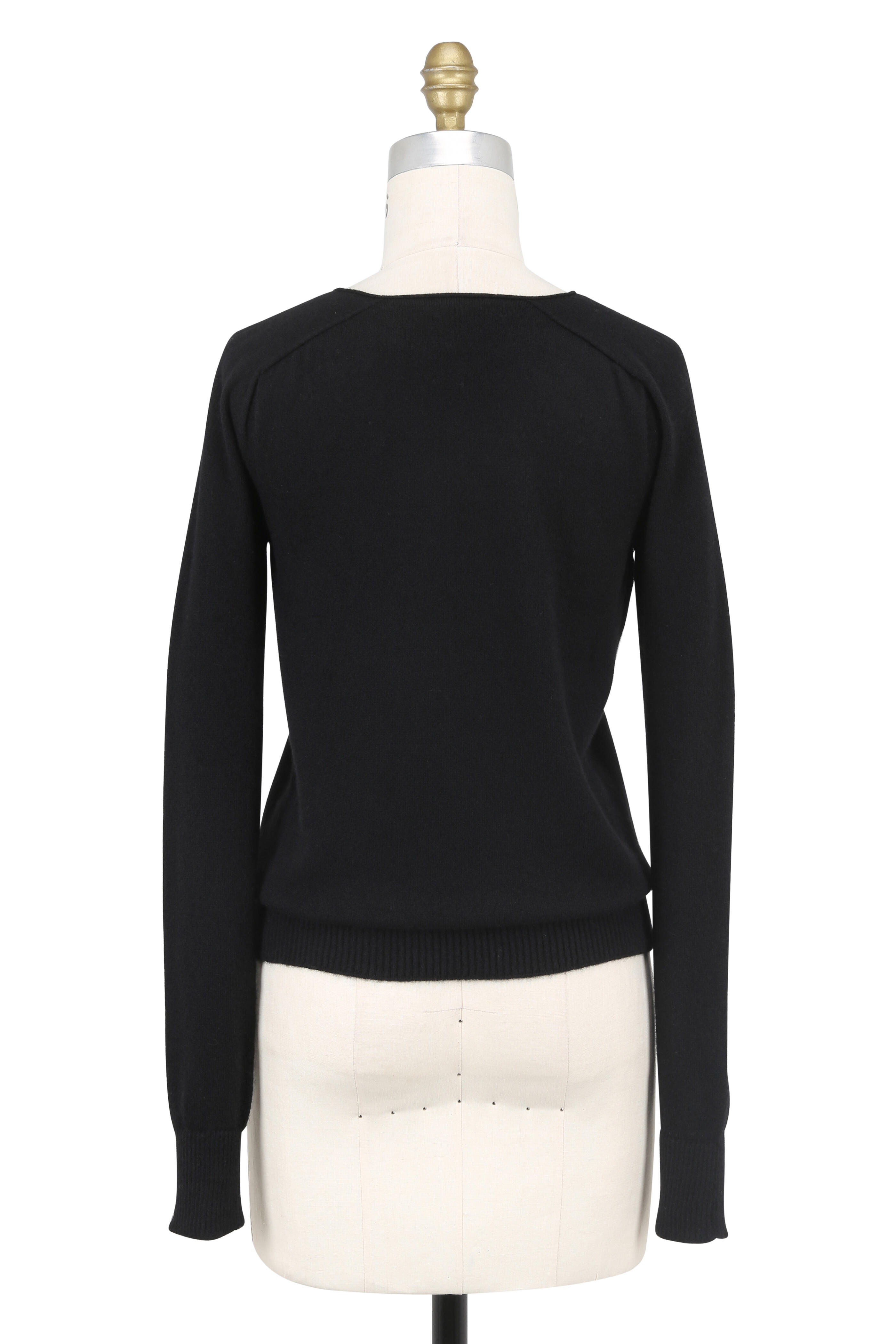 Helmut Lang - Black Cashmere Seamless Sweater | Mitchell Stores