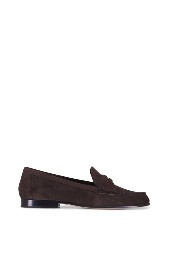 Veronica Beard - Penny Espresso Suede Penny Loafer