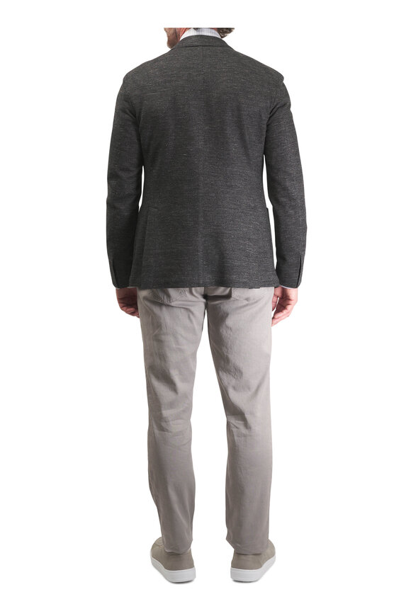 L.B.M. 1911 Charcoal Linen & Cotton Sportcoat - view 5