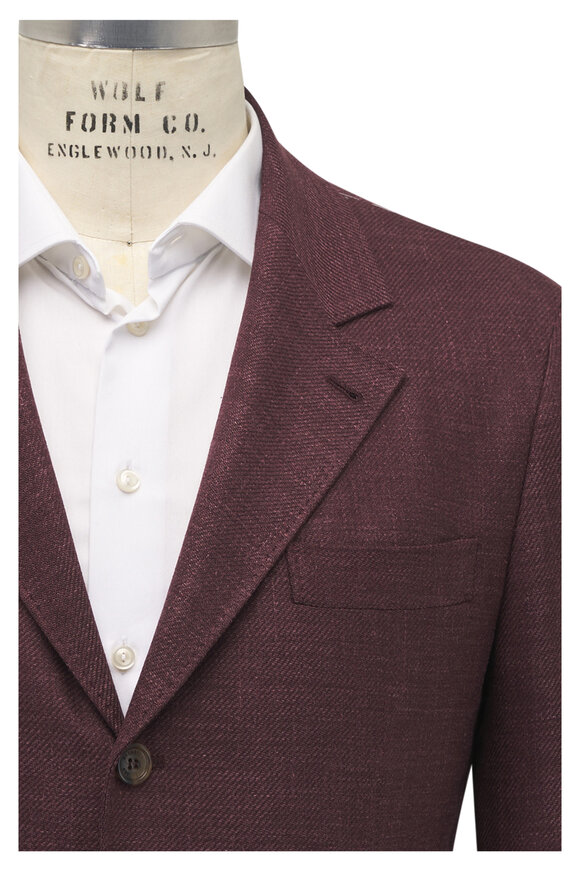 Brunello Cucinelli - Black Linen, Wool & Silk Blazer