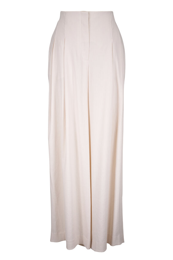 Lela Rose Bone Wide Leg Pant