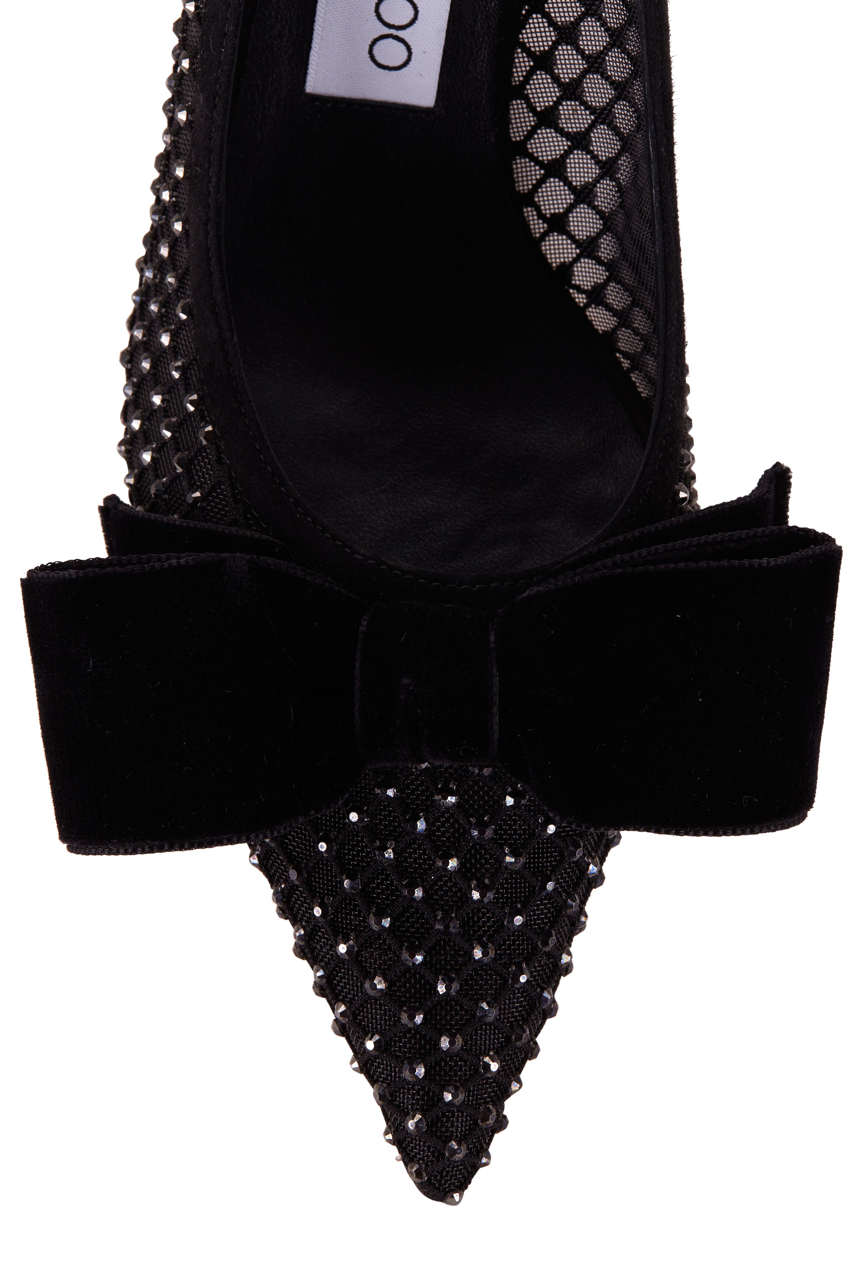 Jimmy Choo - Love Black Crystal Mesh Pump, 65mm | Mitchell