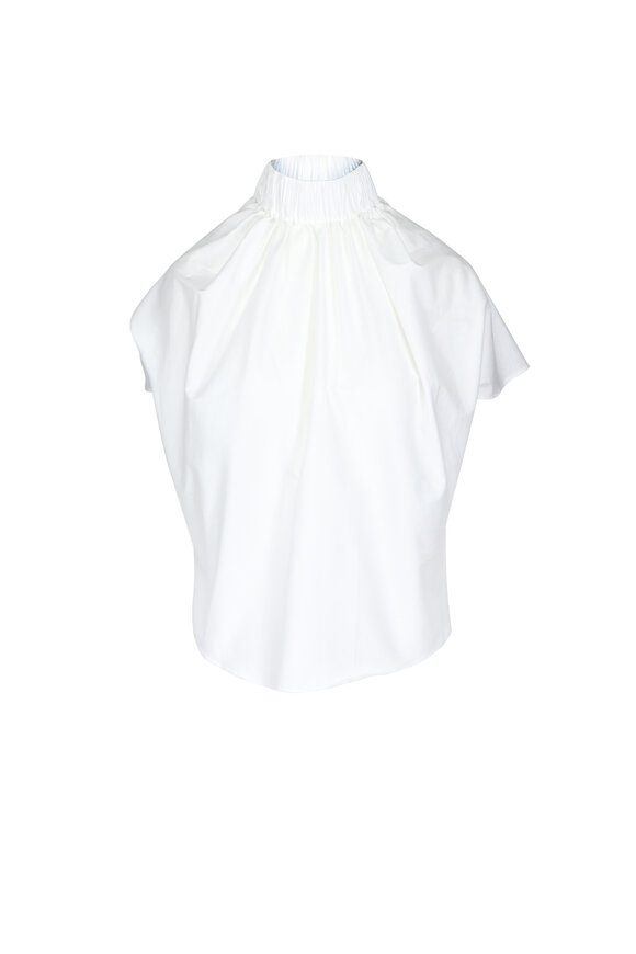 Edeline Lee Ruche Ivory Blouse