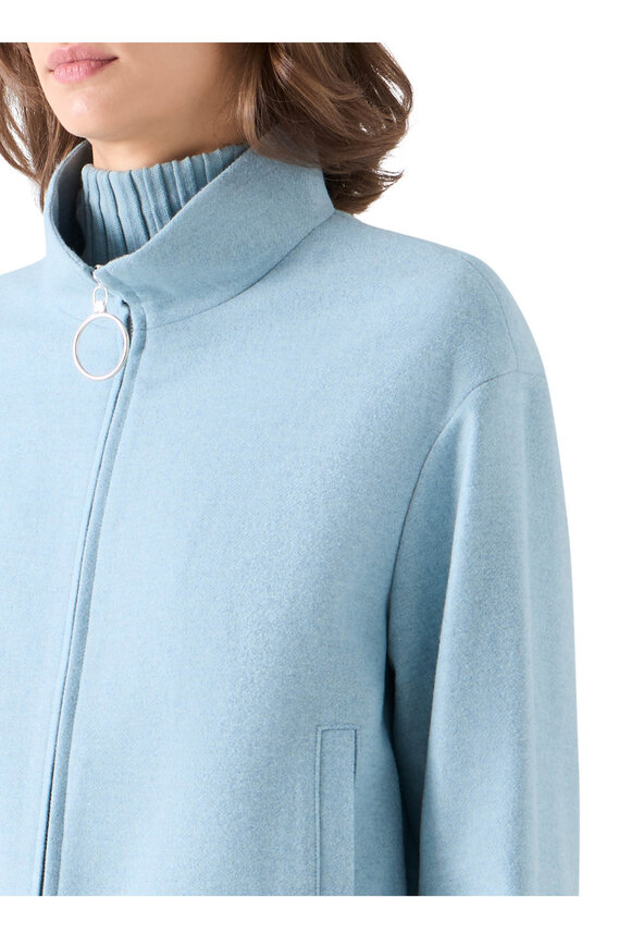 Akris Punto Light Blue Blouson Jacket - view 5