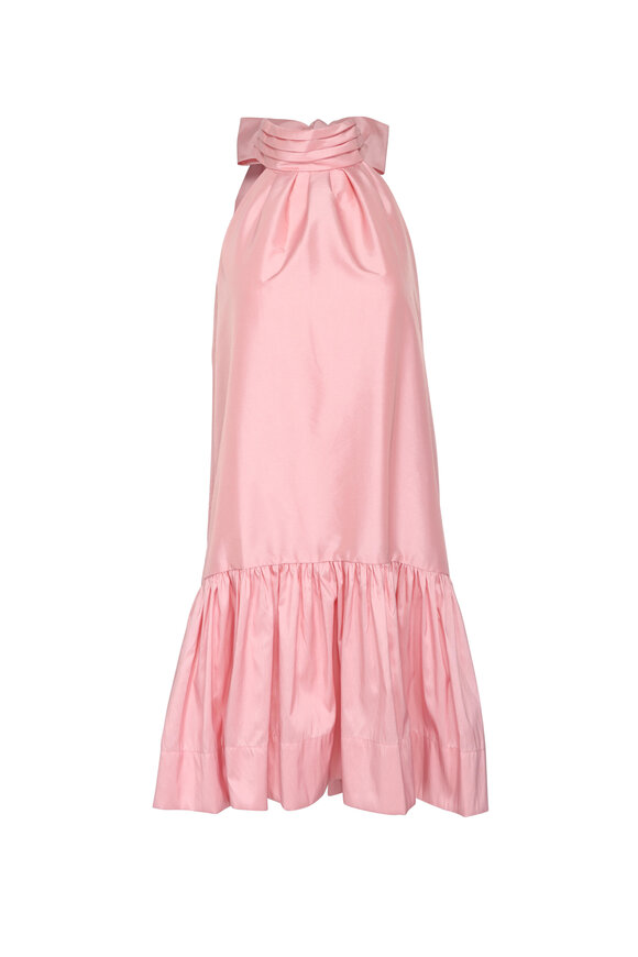 Simkhai Hope Dusty Rose Bow Mini Dress