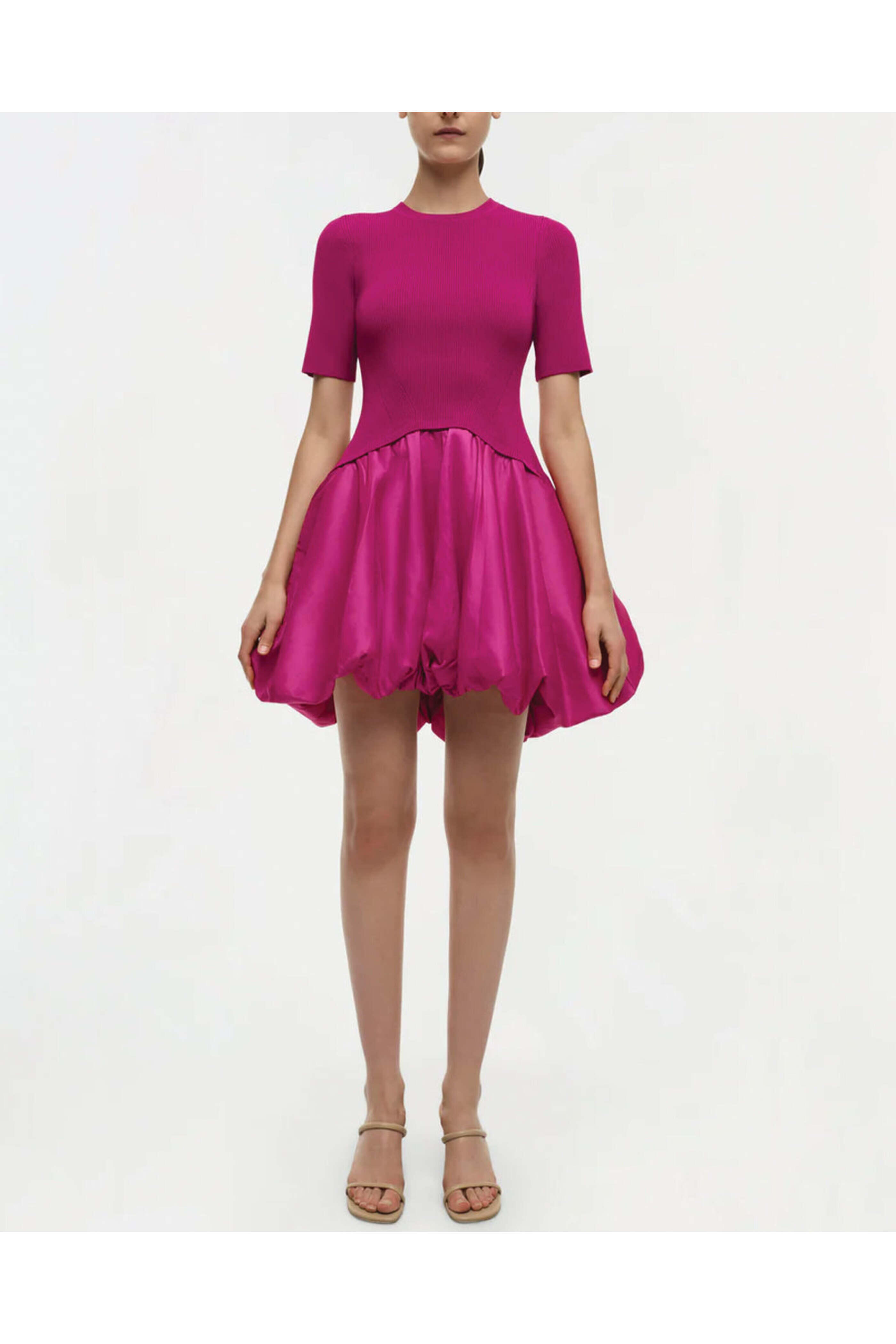 Simkhai - Magenta Kenny Bubble Mini Dress | Mitchell Stores