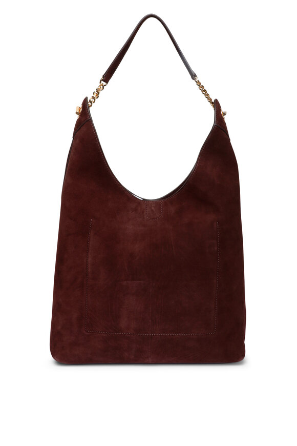 Veronica Beard Jour Espresso Suede Shoulder Bag - view 2