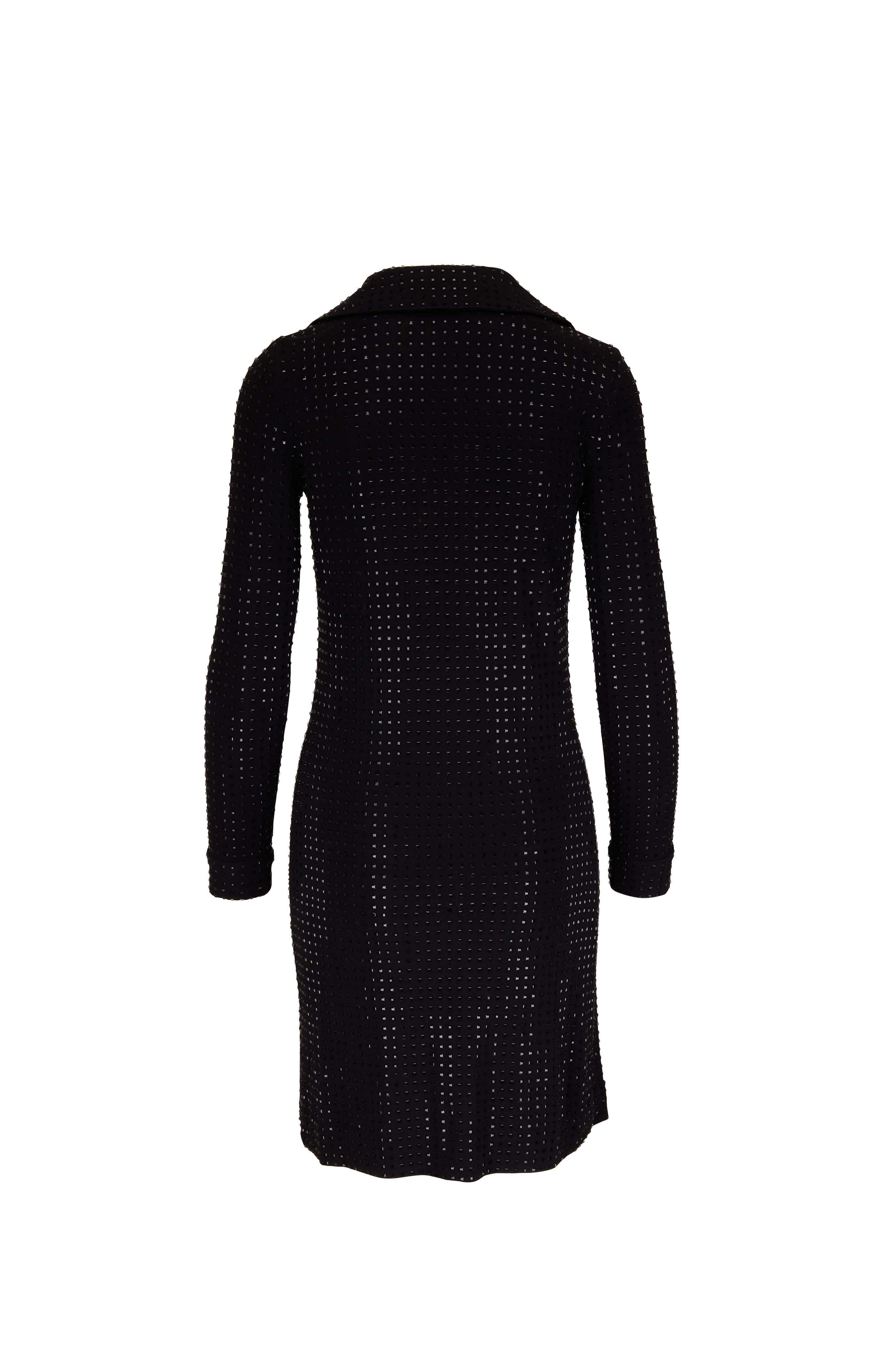 Nili Lotan - Adelyn Black Beaded Dress | Mitchell Stores