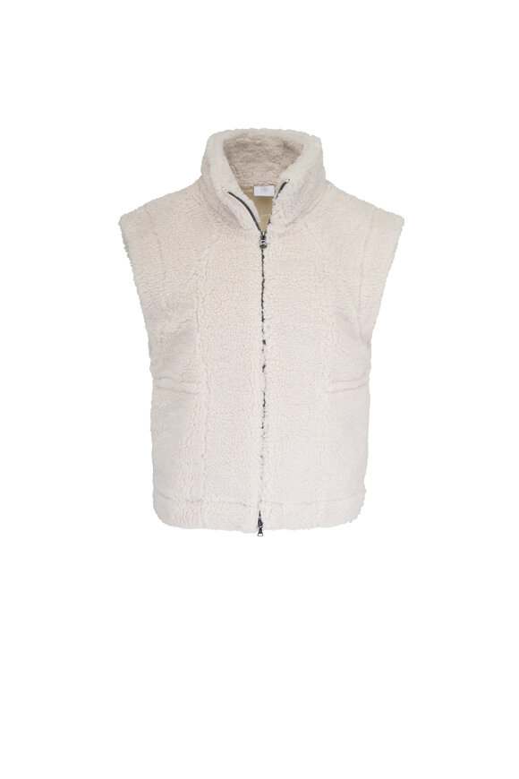 Bogner Kylie Off White Teddy Vest - view 1