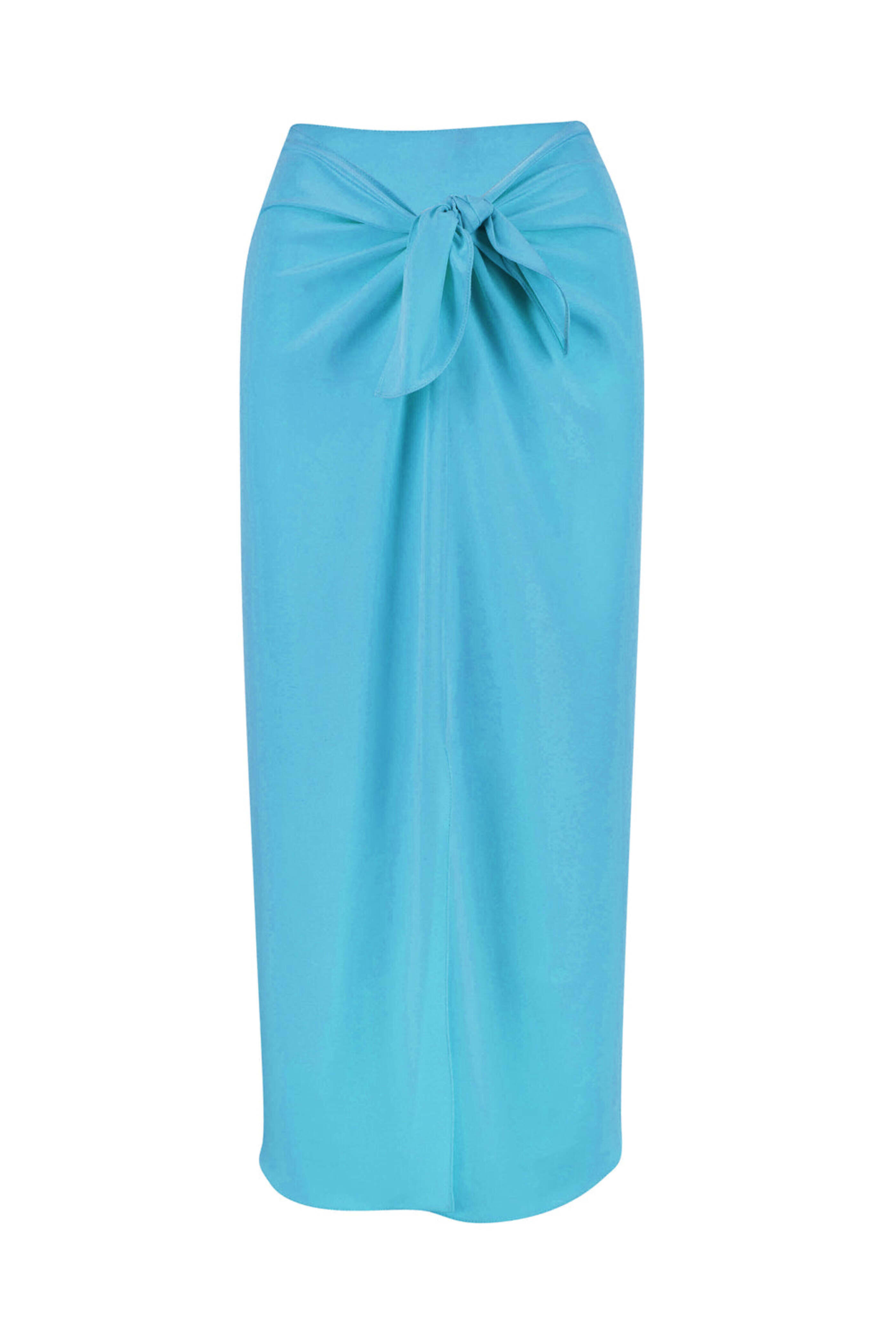 Peter Cohen - Turquoise Sarong Midi Skirt