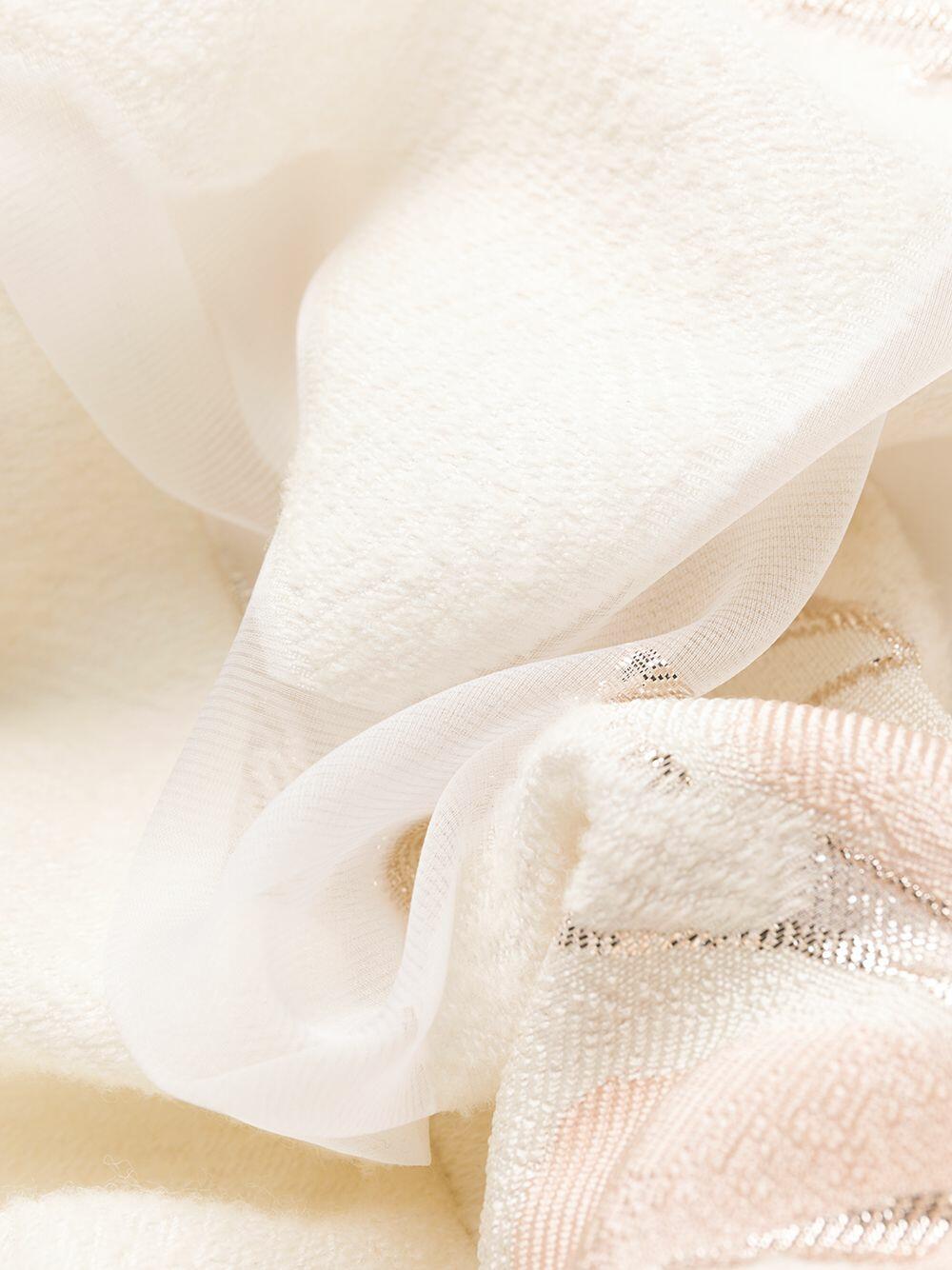 Talbot Runhof - Korbut21 Ivory Wool & Silk Jacquard Dress