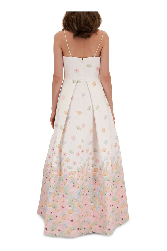 Sachin + Babi - Beau T's Watercolor Floral Print Gown