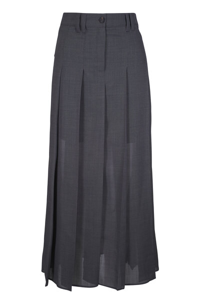 スカート BRUNELLO CUCINELLI SS25 Slit skirt (MH126G3396 C3095) Brunello Cucinelli Slit Skirt | italist