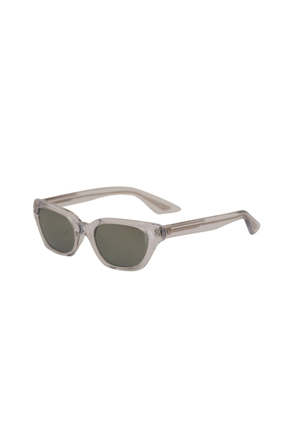 Oliver Peoples - Khaite 1983C Crystal & Silver Mirror Sunglasses