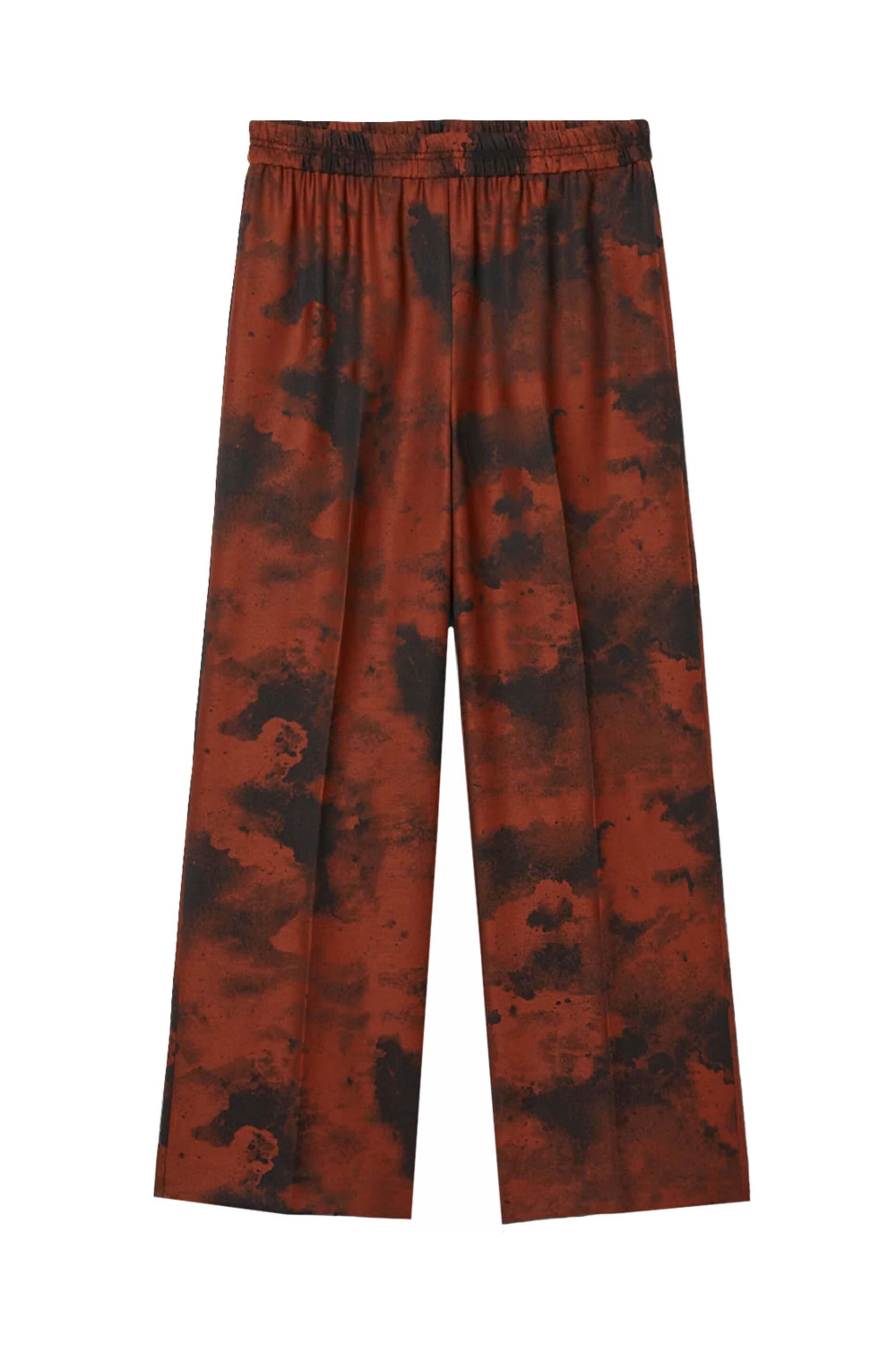 Bite Studios - Red and Black Jacquard Trouser