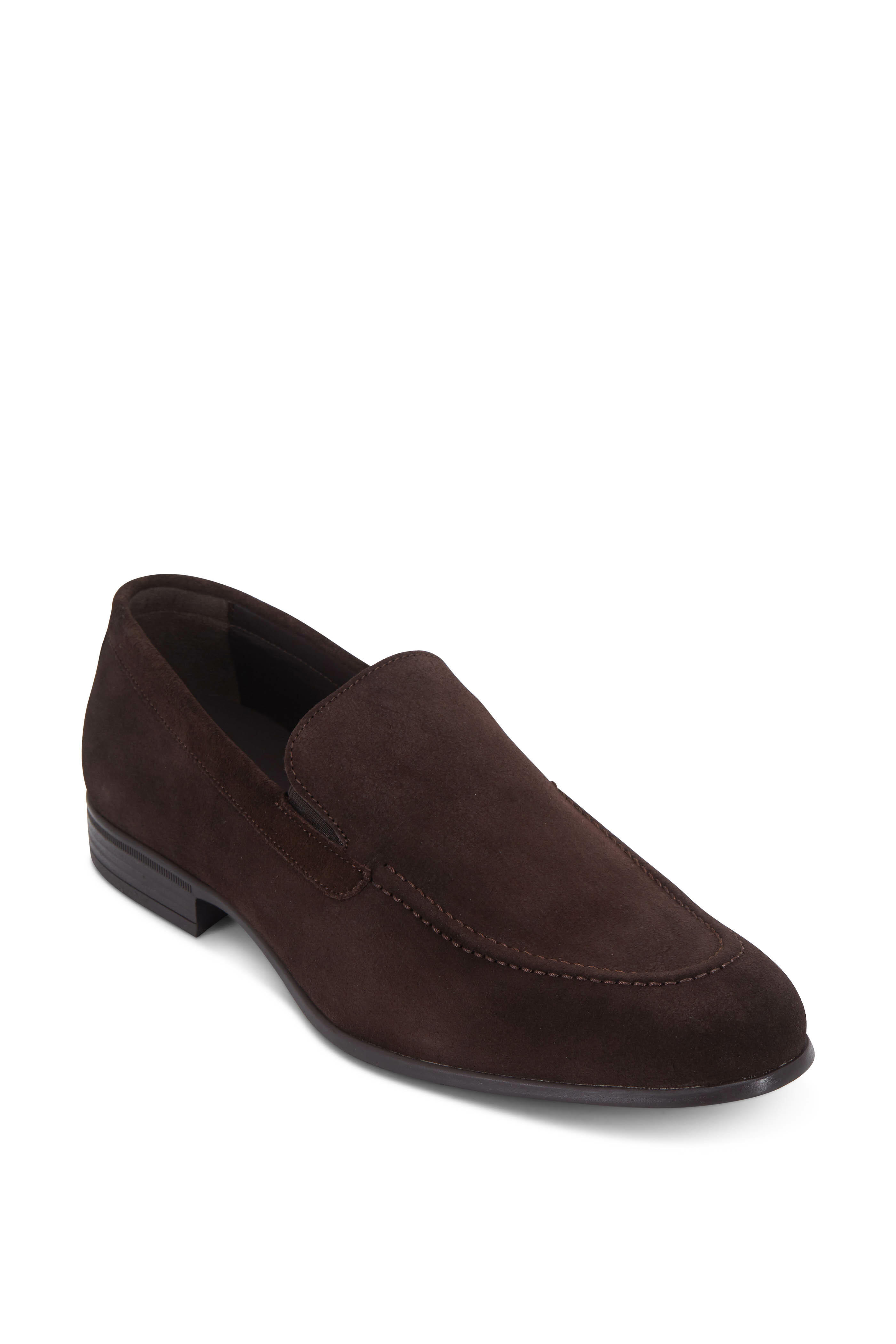 G Brown - Ashton Dark Brown Suede Venetian Loafer