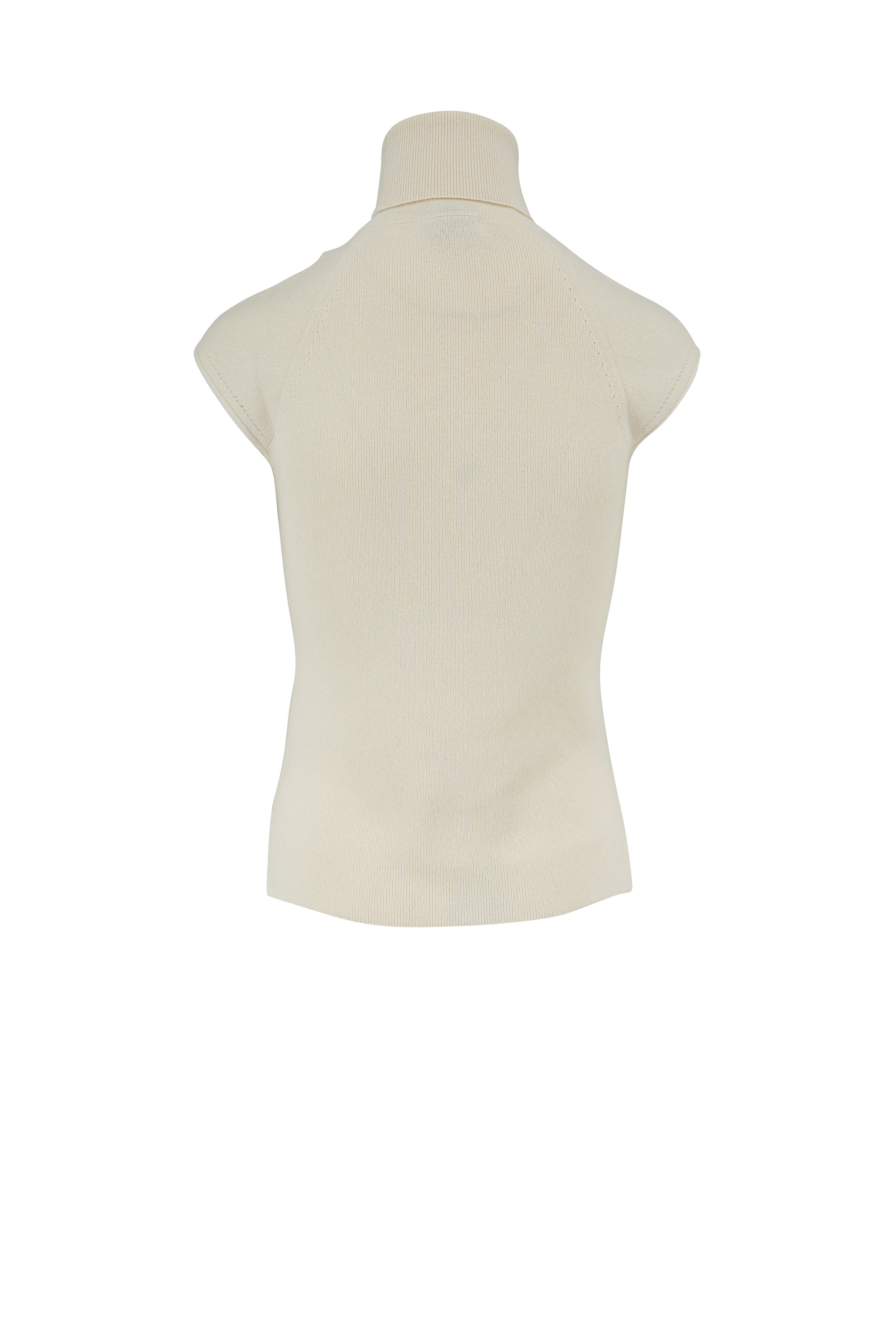 Loro Piana - Snow Cashmere Cap Sleeve Turtleneck Sweater