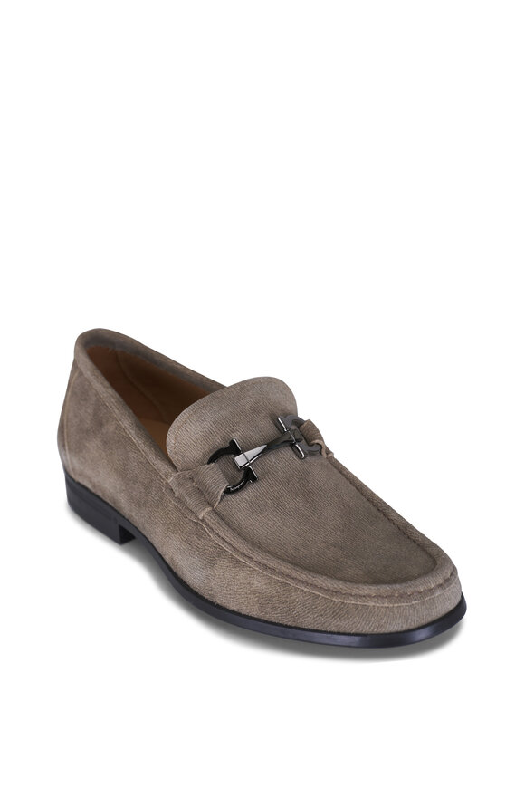 Ferragamo Grandioso 2 Sand Suede Loafer