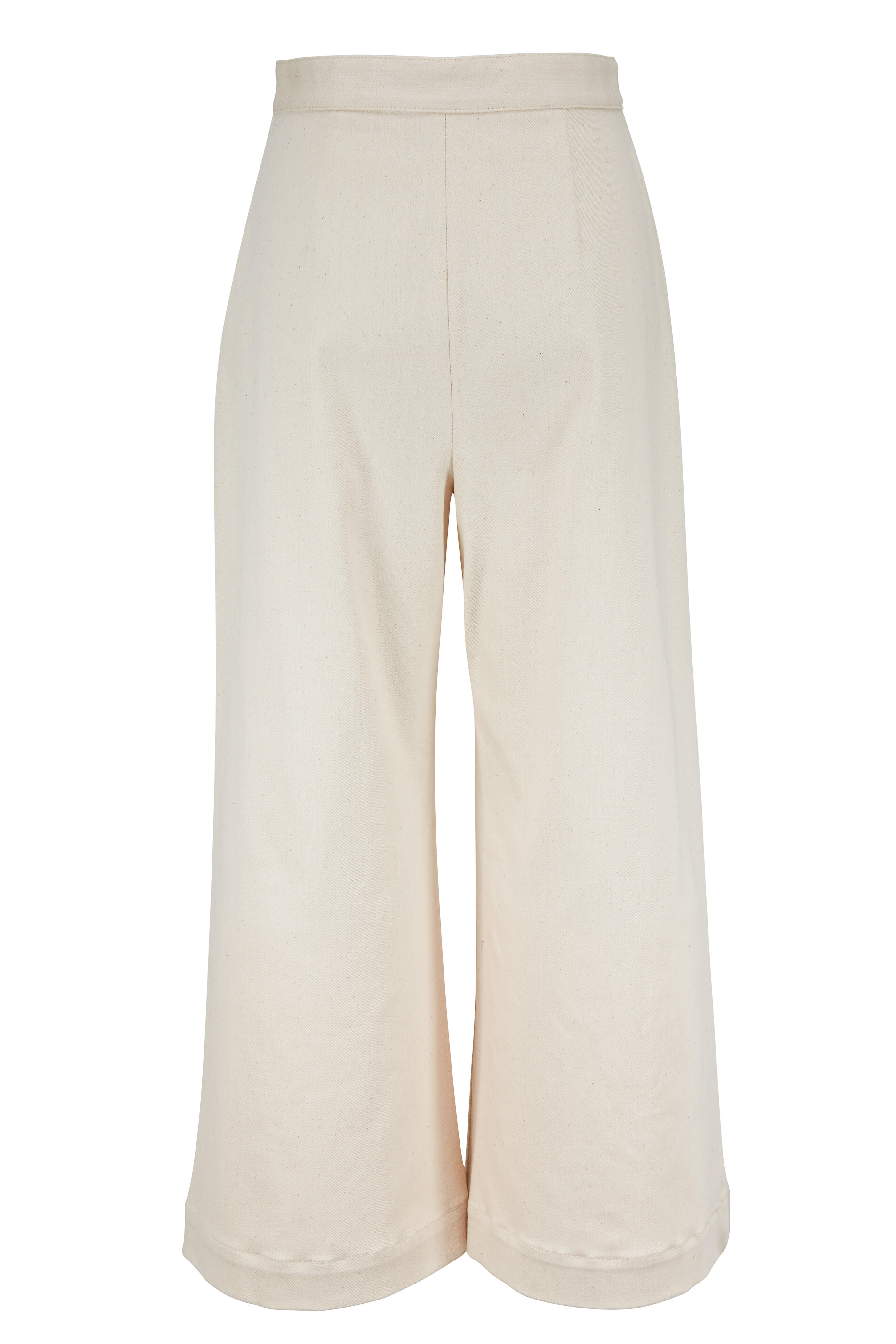 Rosetta Getty - Natural Denim Wide Leg Pant