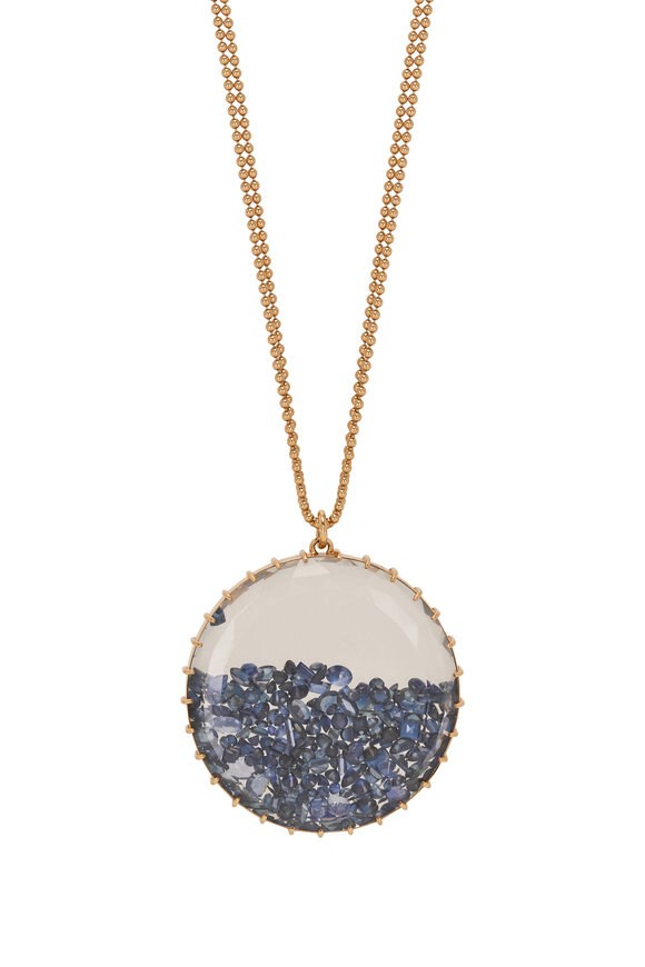 Renee Lewis - Shake© 17CT Blue Sapphire Pendant Necklace
