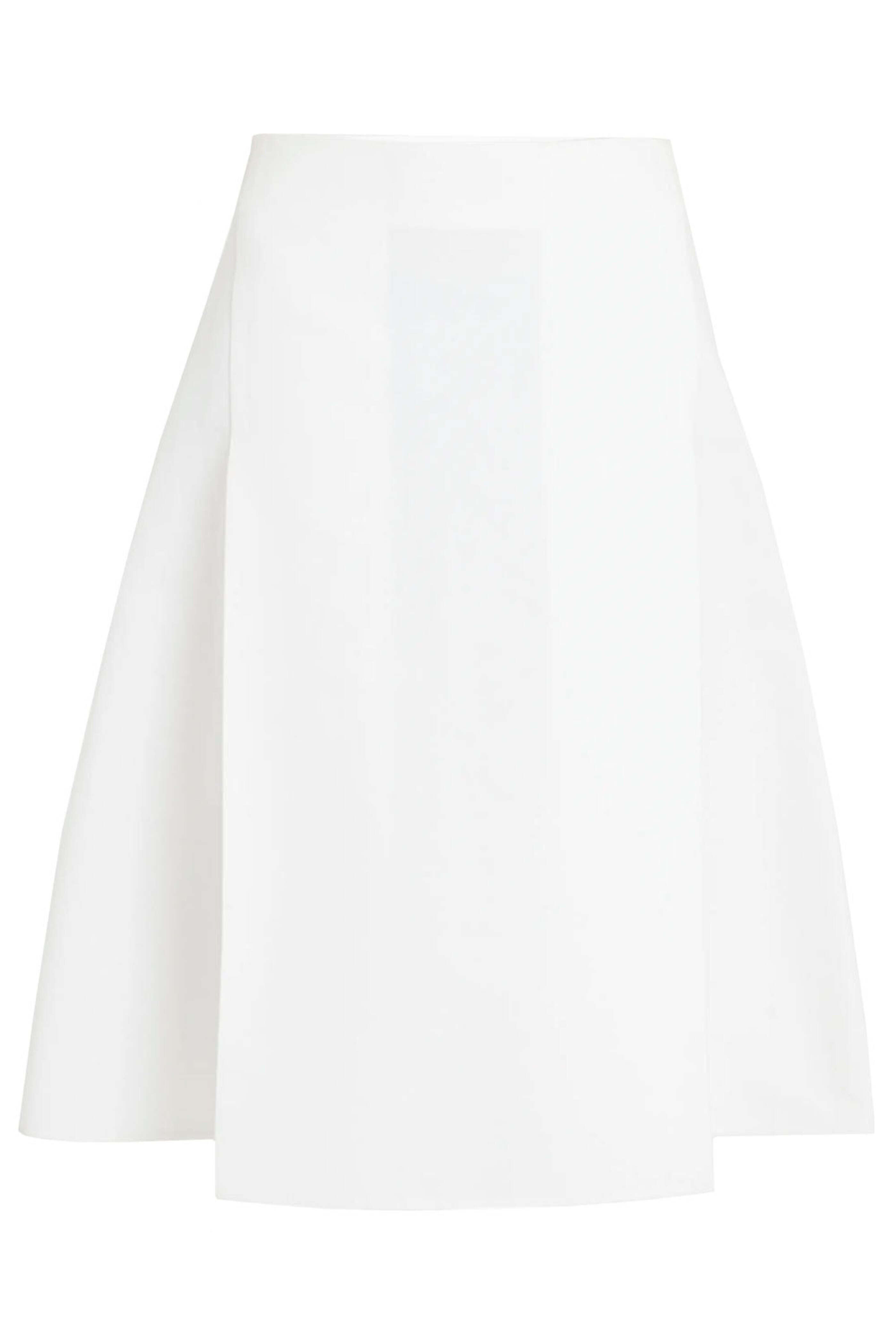 Marni - Lily White Double Pleat Midi Skirt | Mitchell Stores