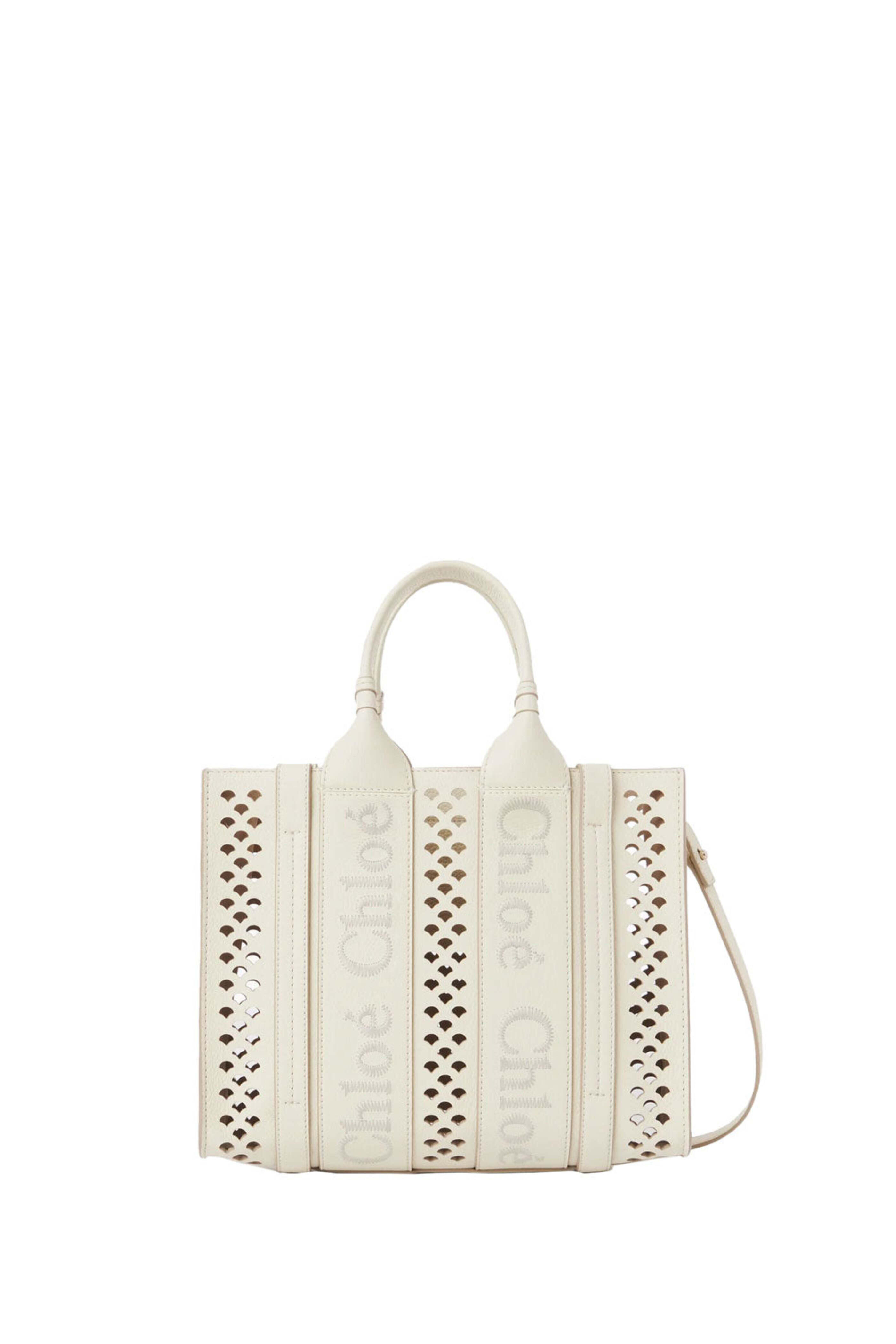 Chloé - Small Woody Tote Bag in Ivory