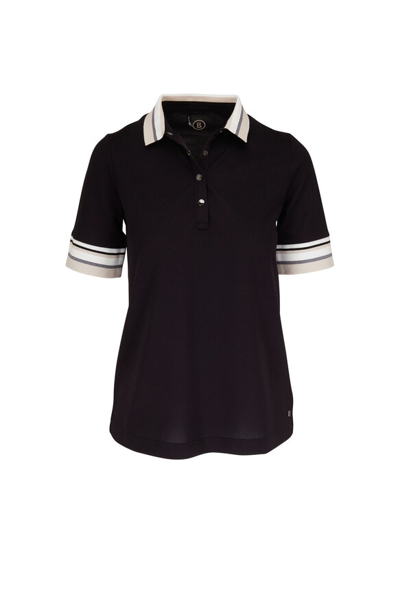 Bogner - Zofie Black Stripe Trim Polo