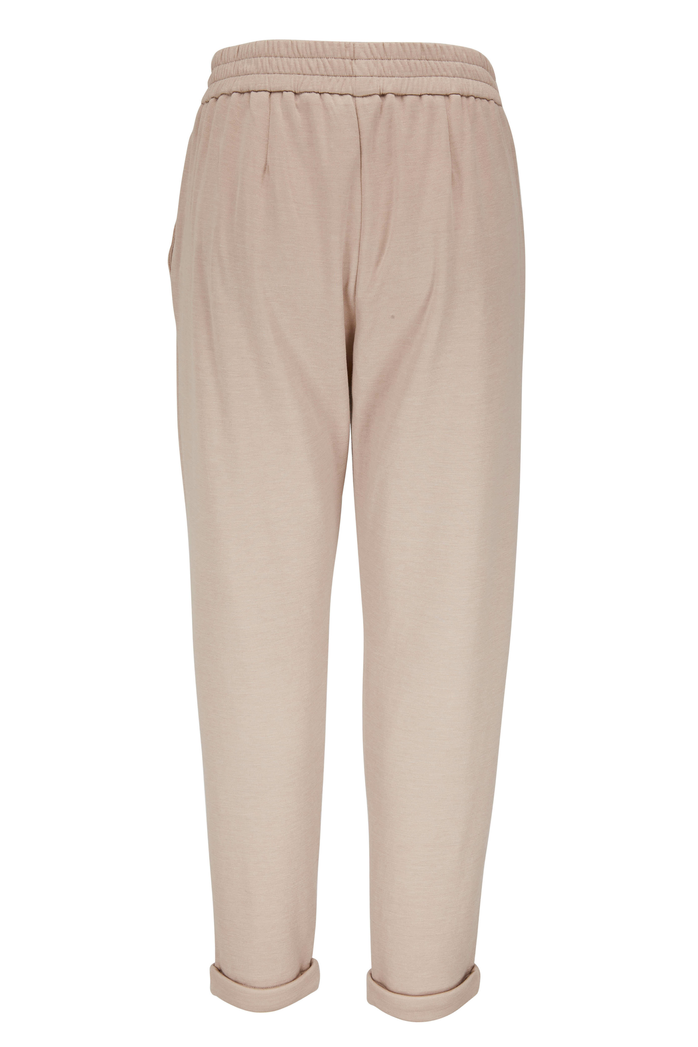 Brunello Cucinelli - Feather Cotton & Silk Spa Pant