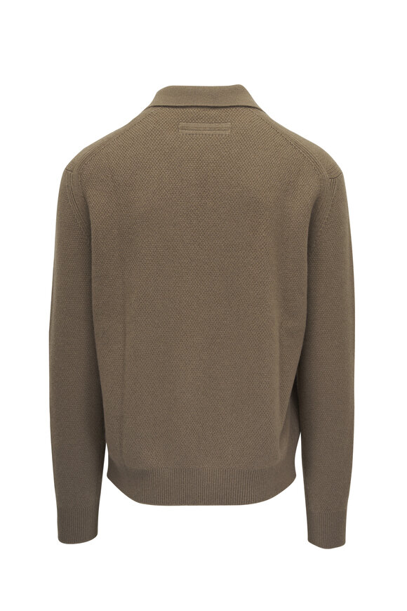 Zegna - Oasi Brown Cashmere Polo