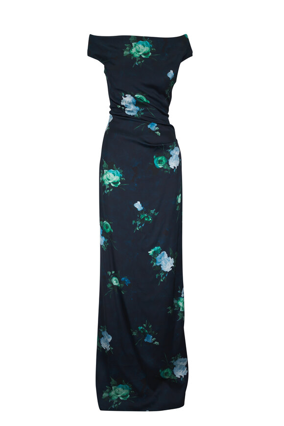 【美品】DOLCE&GABBANA 総柄シャツ シフォン リボンタイ 38 Chiffon shirt with bouclé print in Multicolor for Men