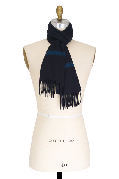 Loro Piana - Grande Unita Turquoise Cashmere Scarf