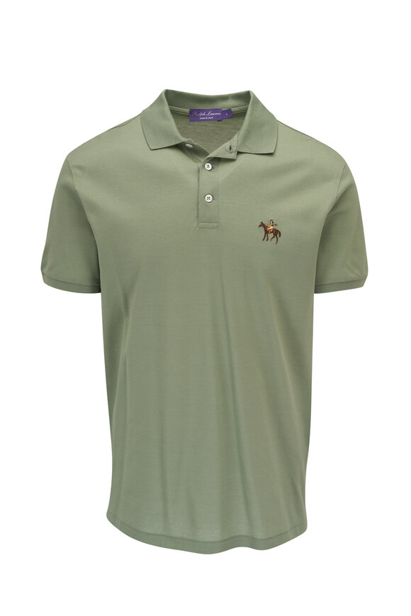 Ralph Lauren Purple Label - Green Cotton Piqué Polo