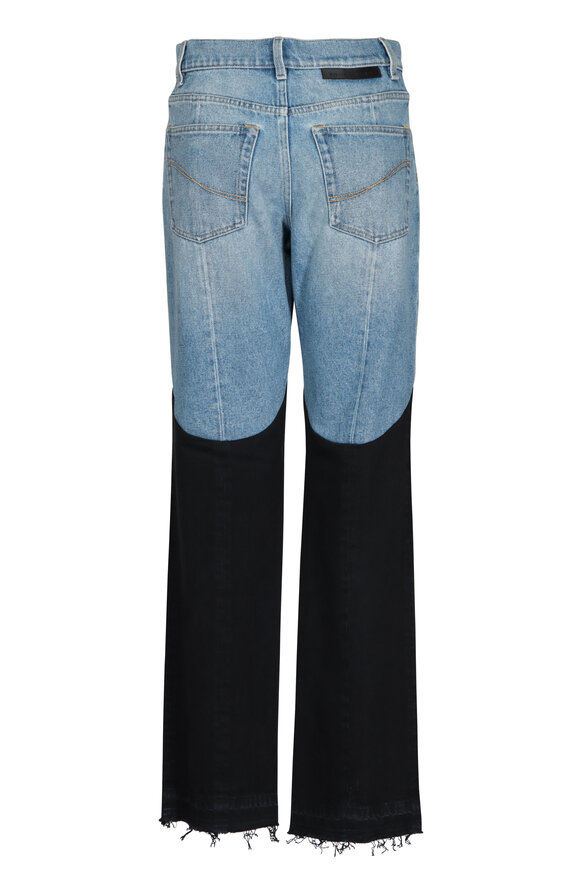 STELLA MCCARTNEY  ツートーンストレートレッグデニム Stella McCartney - Straight Leg Jean in Two Tone