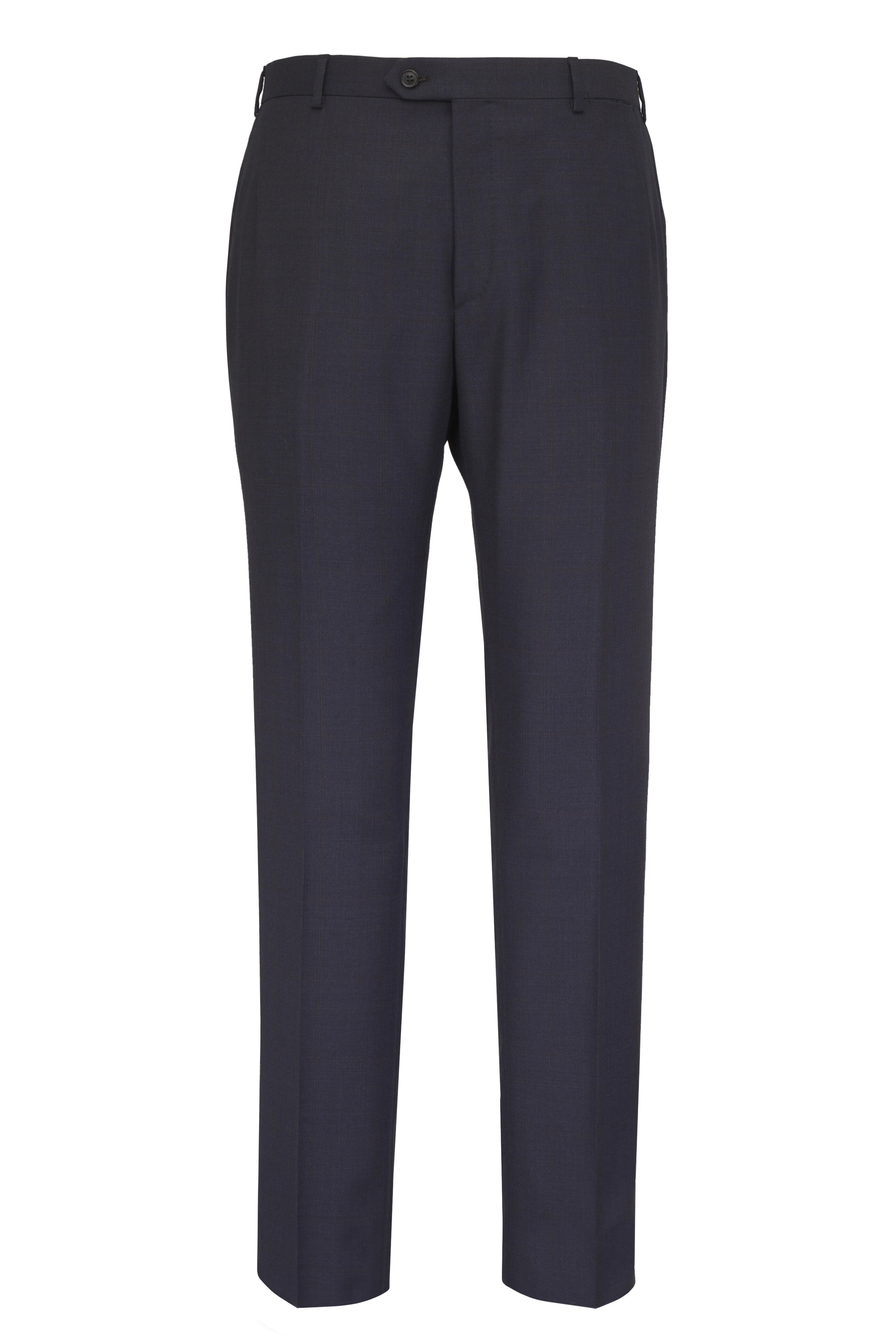 Brioni - Brunico Navy Windowpane Wool Suit - view 4