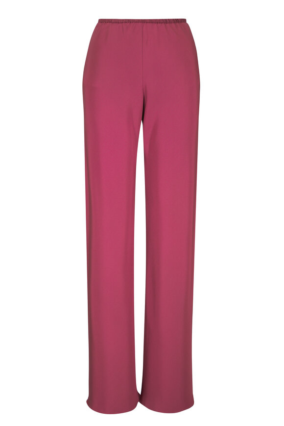 Peter Cohen Bias Cinnabar 4-Ply Silk Wide Leg Pant - view 1