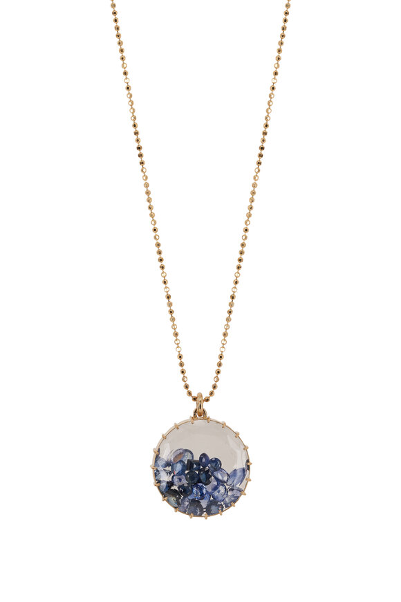 Renee Lewis - Shake© 8.3CT Blue Sapphire Pendant Necklace